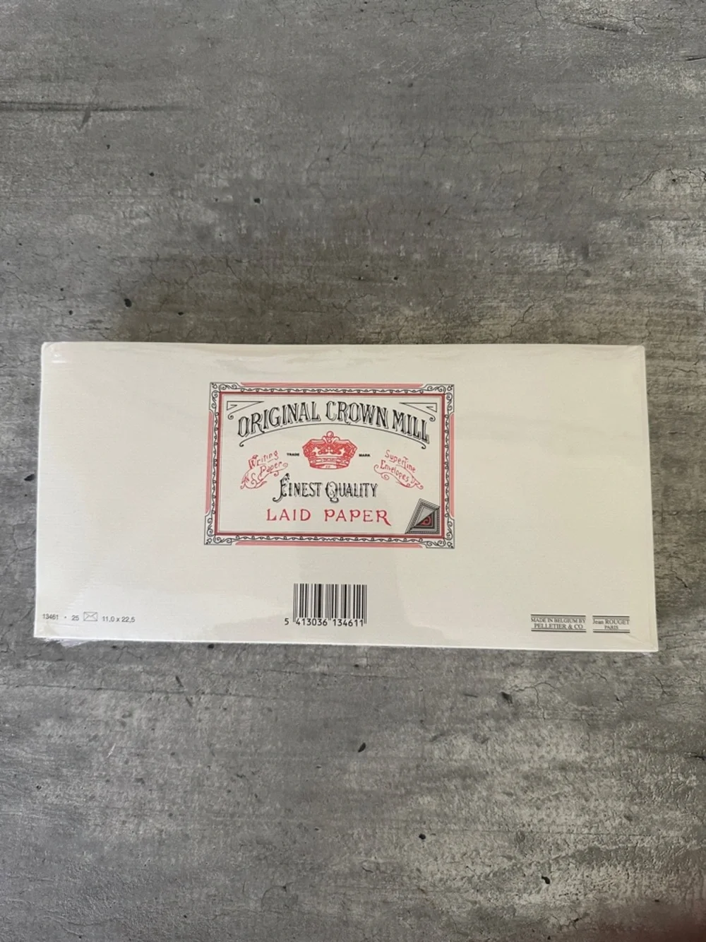 Original Crown Mill Classic Cream Laid Envelopes Pack of 25 (4.25” by 8.75”)